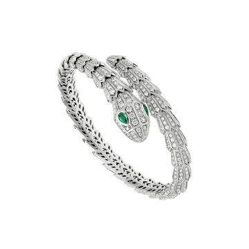Bob snake Adjani white gold bracelet set with diamonds