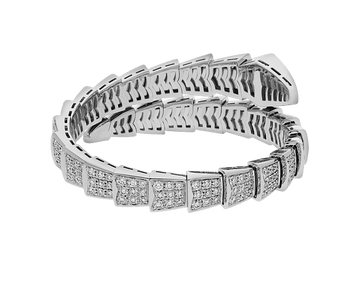 Bob Snake elegant White gold Diamond Bracelet