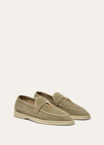 Loro Piana Summer Charms Walk Loafer Dried Taragon