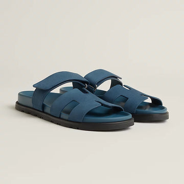 Hermes Chypre sandal bleu turquin