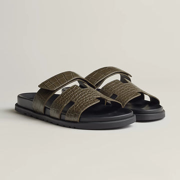 Hermes Chypre sandal vert toundra