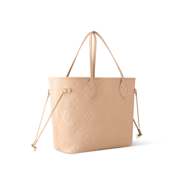 Louis Vuitton Neverfull MM Monogram Empreinte Leather Sand