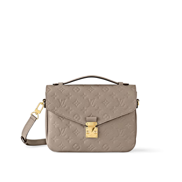 Louis Vuitton Pochette Metis MM Monogram Empreinte Leather Turtledove