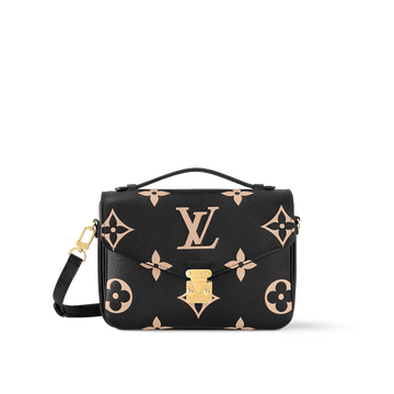 Louis Vuitton Pochette Metis MM Bicolor Monogram Empreinte Leather