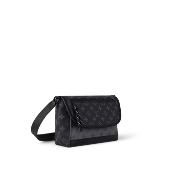 Louis Vuitton Pulse Messenger Monogram Eclipse Canvas