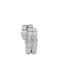 Bob snake Emma white gold ring set with full pavé diamonds