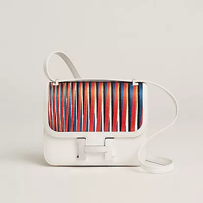CONSTANCE III MINI BAG Blanc/Bleu/Capucine