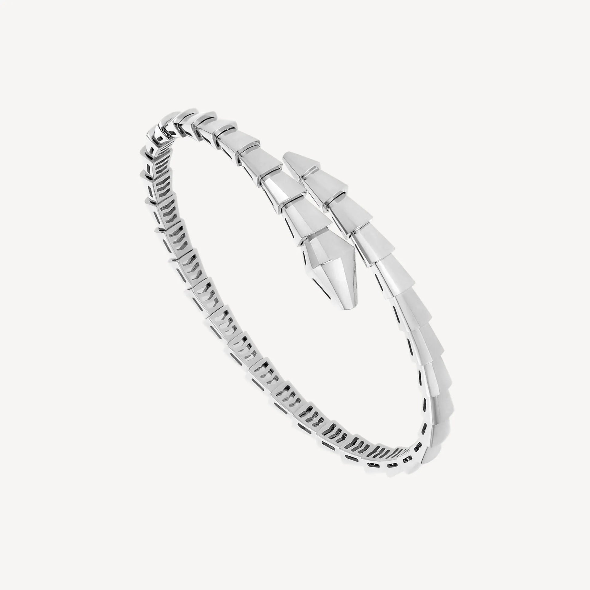 Bob Snake cultured White gold Bracelet