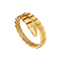 Bob snake fad yellow gold single-spiral bracelet