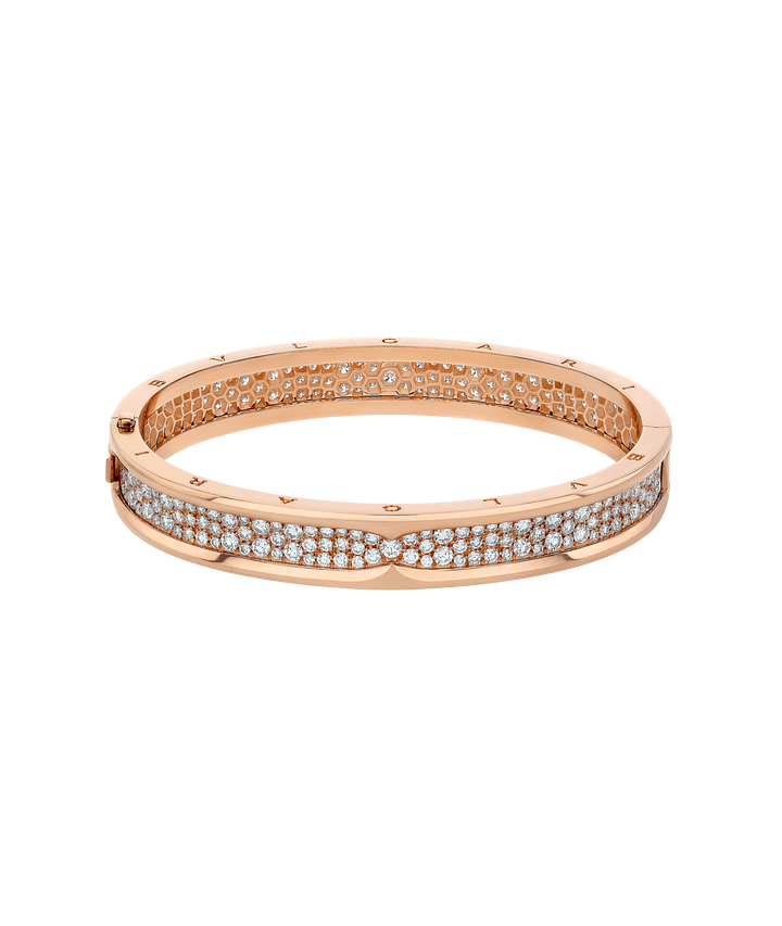 Bob Rollers Cara rose gold bracelet with pavé diamonds