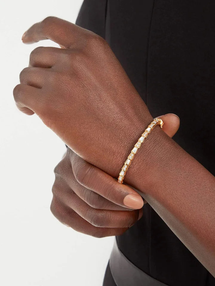 Bob snake Hilary yellow gold bracelet