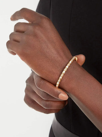 Bob snake Hilary yellow gold bracelet