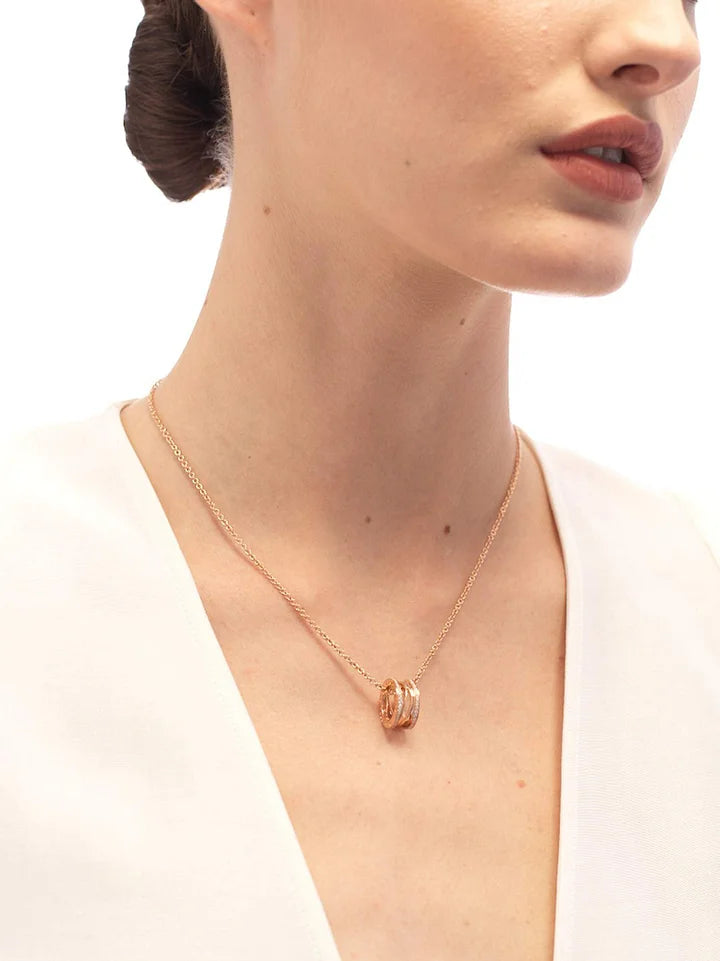 BOB Rollers Resort GRACE Rose gold ROLLER NECKLACE