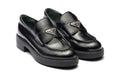 Prada Chocolate brushed leather loafers