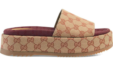 Gucci GG Supreme platform sandals