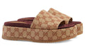 Gucci GG Supreme platform sandals