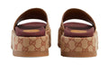 Gucci GG Supreme platform sandals