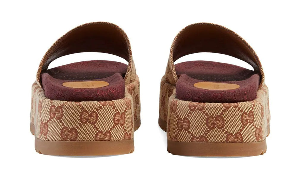 Gucci GG Supreme platform sandals
