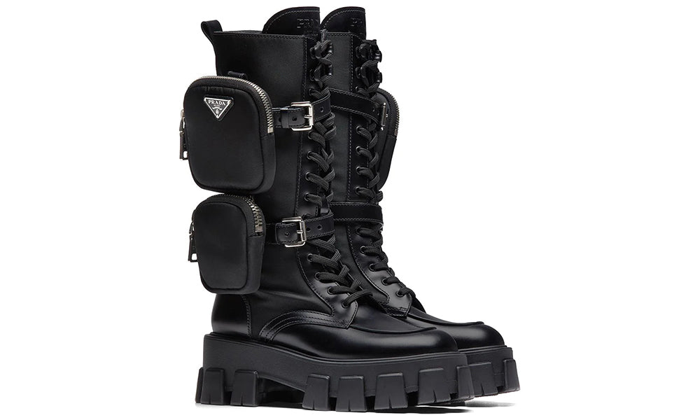 Prada Monolithe lace-up boots