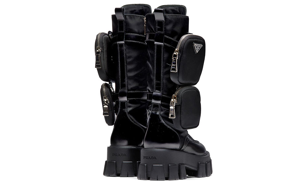 Prada Monolithe lace-up boots