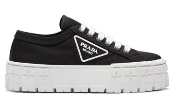 Prada  Gabardine Wheel Platform 'Black White'