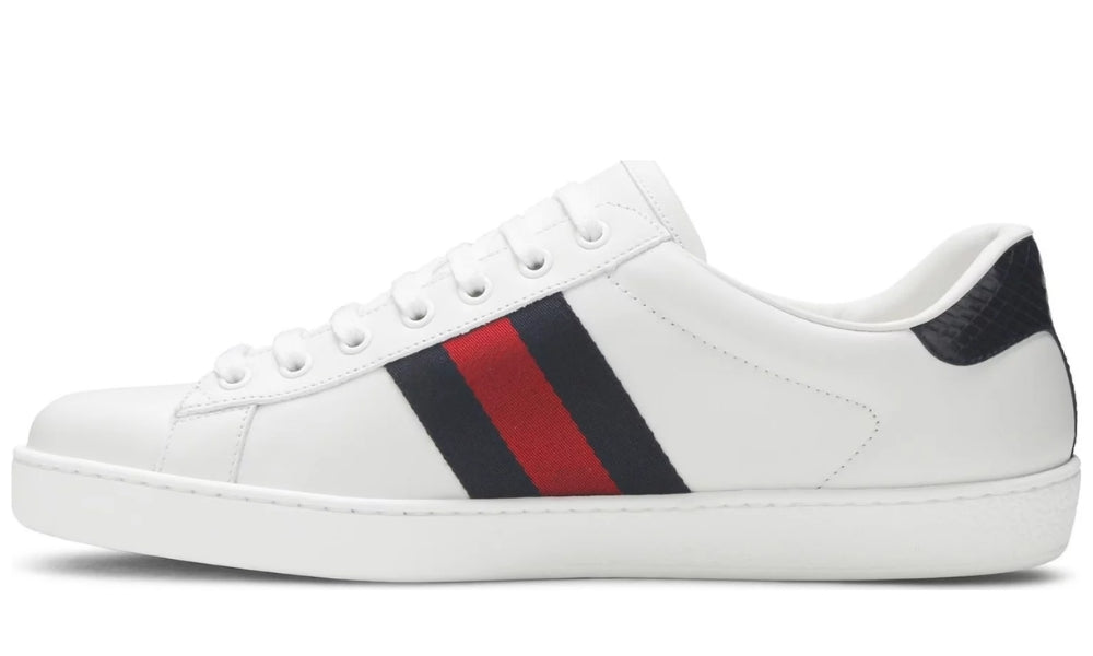Gucci Ace Leather 'White Blue'