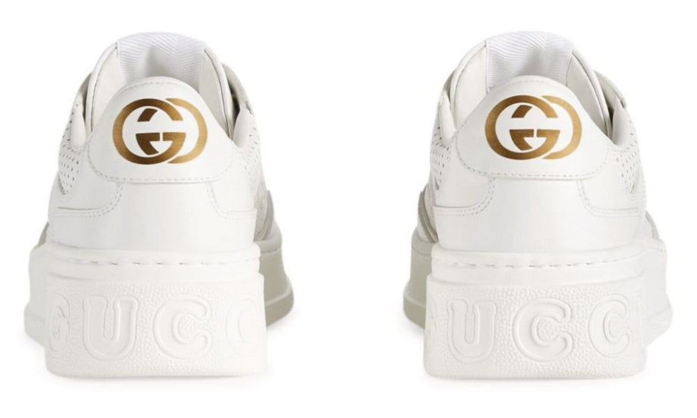 GUCCI Leather Monogram Sneakers
