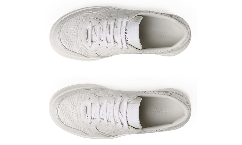 GUCCI Leather Monogram Sneakers