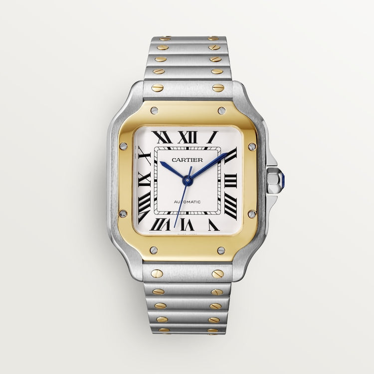 42 mm, movimiento mecánico de carga automática, oro amarillo, acero