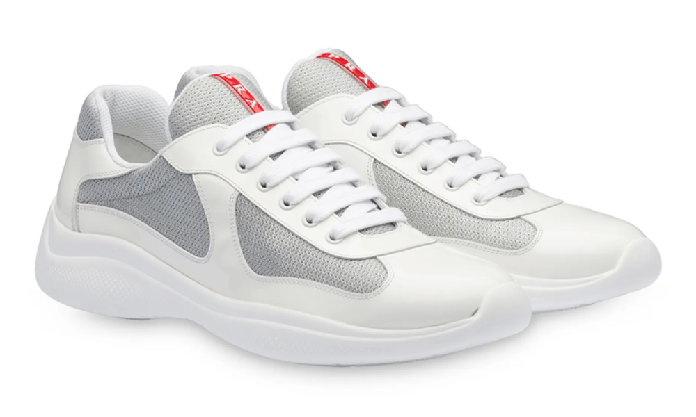 Prada America's Cup low-top sneakers "White /Silver tone"