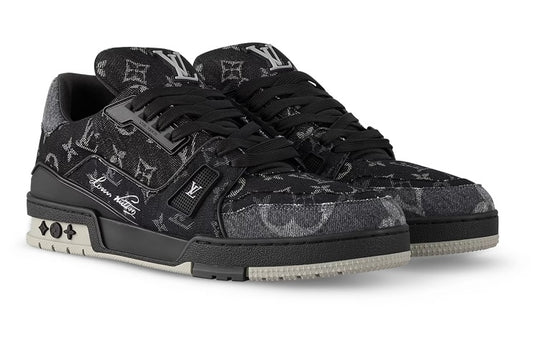 Louis Vuitton Trainer 'Black Monogram Denim'