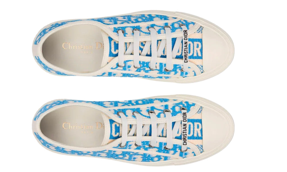 Dior Wmns Walk'N'Dior Embroidered Cotton Low 'Dior Oblique - Corn Flower'