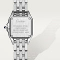PANTHÈRE DE CARTIER WATCH, SMALL MODEL Small model, quartz movement, steel