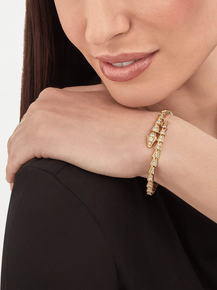 Bob snake Swift yellow gold bracelet