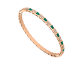 Bob snake Phoebe rose gold bangle bracelet with Diamonds