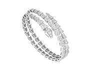Bob Snake smart Platinum Diamond Bracelet