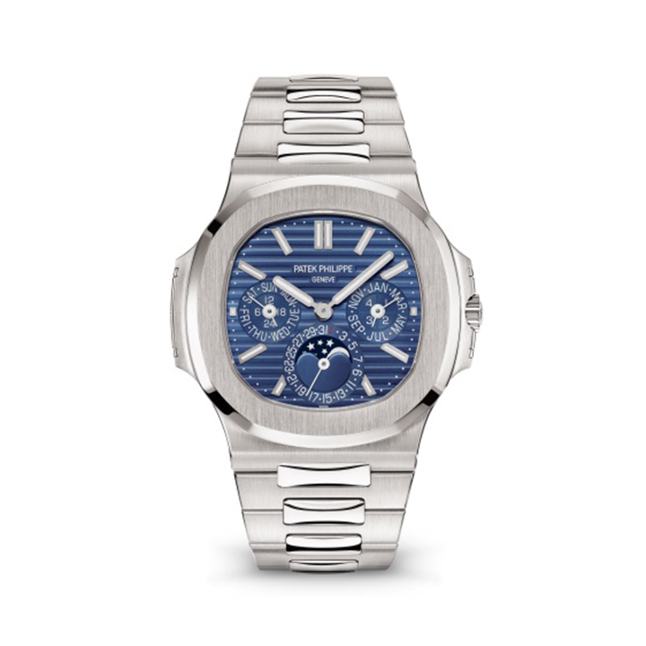 Patek Philippe 5740/1G Nautilus Perpetual Calendar Blue sunburst - New