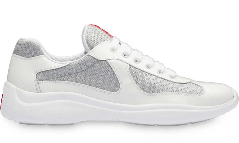 Prada America's Cup low-top sneakers "White /Silver tone"