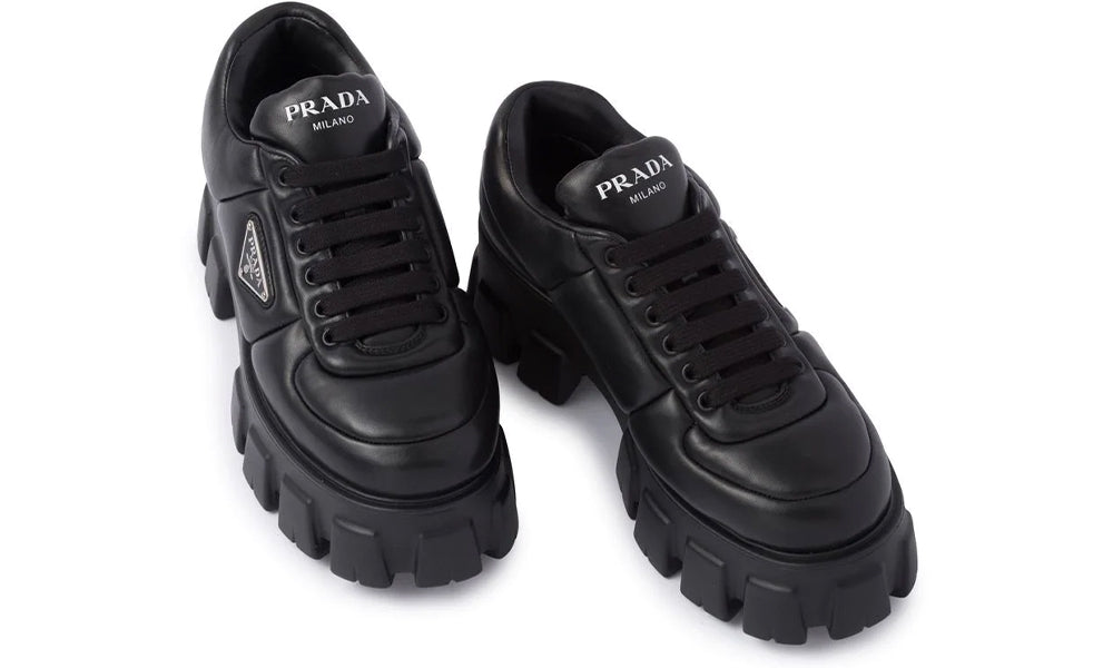 Prada Soft 55mm leather lace-up shoes
