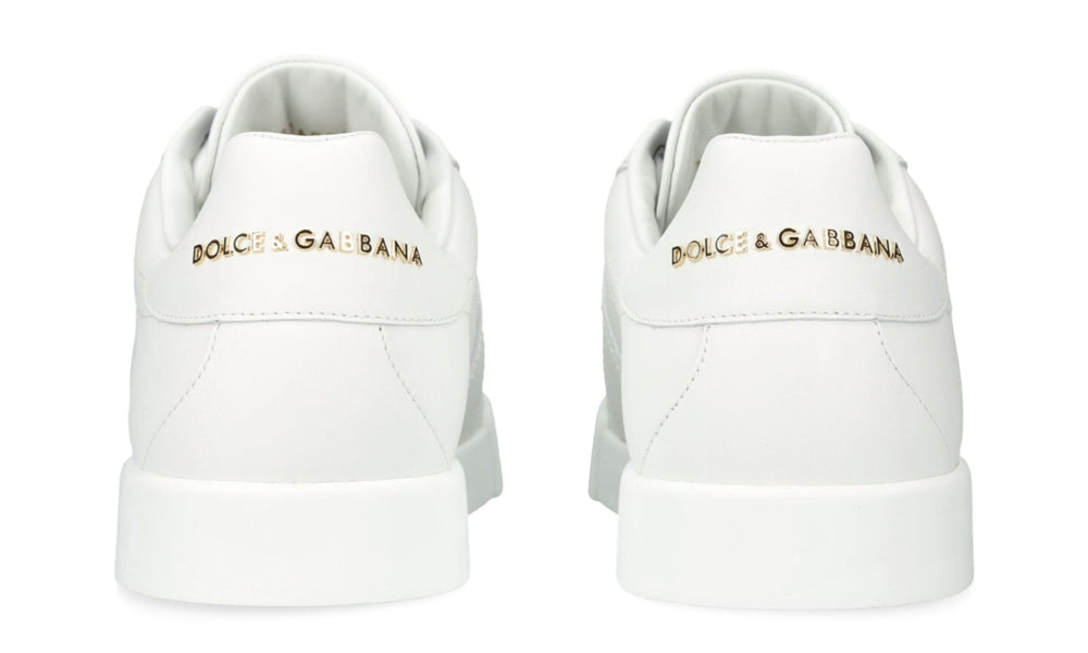 DOLCE & GABBANA  Leather Portofino Buckle "White"