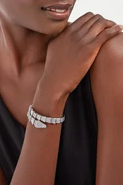 Bob Snake elegant White gold Diamond Bracelet