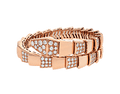 Bob snake Winslet rose gold bracelet with diamonds