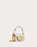 SMALL VALENTINO GARAVANI LOCÒ METALLIC CALFSKIN SHOULDER BAG