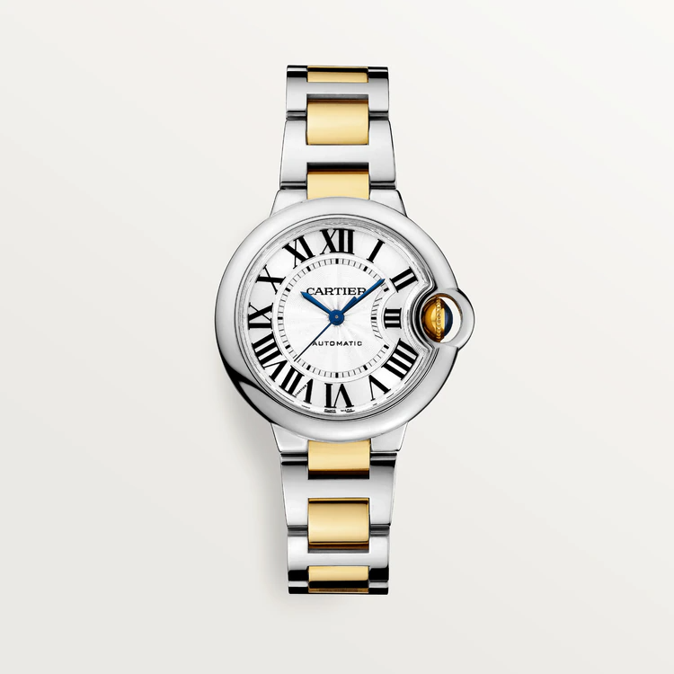 42 mm, movimiento mecánico de carga automática, oro amarillo, acero