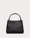 VALENTINO GARAVANI ALLTIME MEDIUM HANDBAG IN GRAINY CALFSKIN BLACK