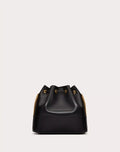 MINI BUCKET BAG IN NAPPA WITH VLOGO SIGNATURE CHAIN BLACK