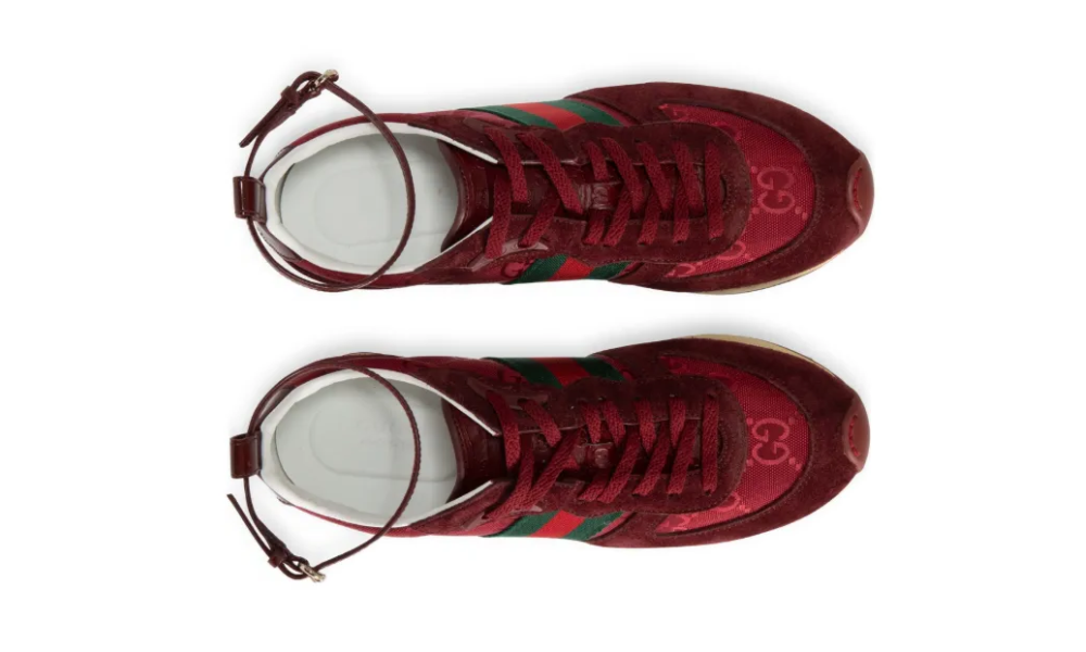 Gucci  Re-Motion Sneaker "Rosso Ancora Red GG Nylon"