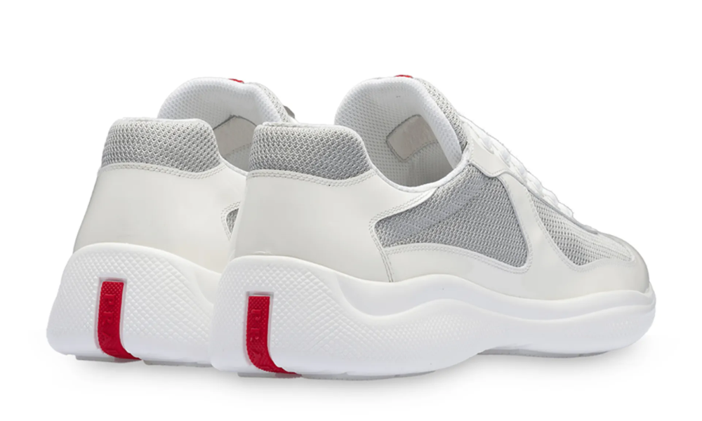 Prada America's Cup low-top sneakers "White /Silver tone"