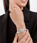 Bob snake Adjani white gold bracelet set with diamonds