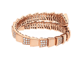 Bob snake Winslet rose gold bracelet with diamonds